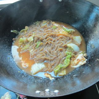 粉丝鸡蛋煮白菜的做法步骤：8