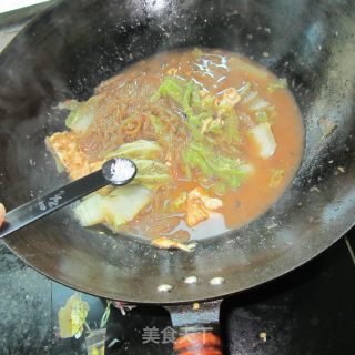 粉丝鸡蛋煮白菜的做法步骤：10