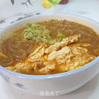 粉丝鸡蛋煮白菜的做法步骤：11