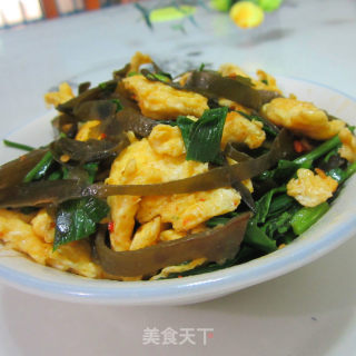 海带丝炒蛋的做法步骤：7