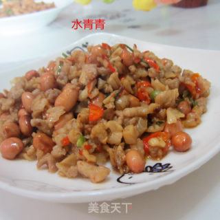 花生米肉末炒干萝卜的做法步骤：10