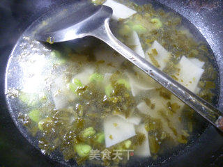 雪菜蚕豆片儿汤的做法步骤：10