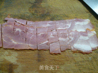 培根青瓜炒鸡蛋的做法步骤：6