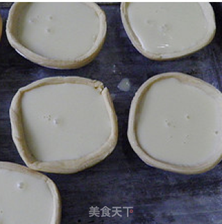 【黄桃蛋挞】-------丝丝香浓的口感的做法步骤：8