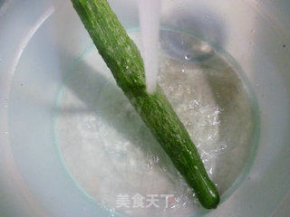 青瓜鸡蛋炒面的做法步骤：2