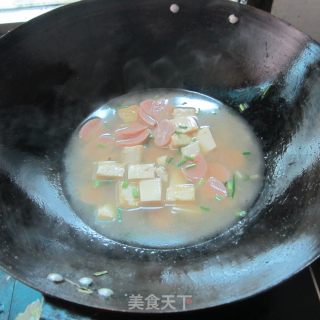火腿豆腐汤的做法步骤：7