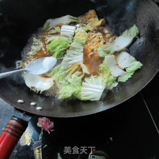 鸡蛋烧白菜的做法步骤：7
