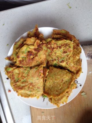 角瓜鸡蛋饼的做法步骤：8