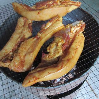 熏烤咖喱腊肉的做法步骤：10