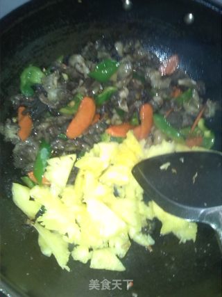 菠萝鸡胗的做法步骤：10