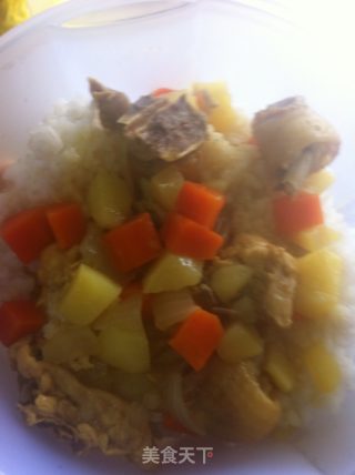 咖喱鸡肉饭的做法步骤：8