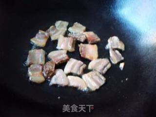 腊肉炒口蘑的做法步骤：5