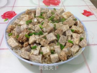 排骨粉丝蒸芋头的做法步骤：6