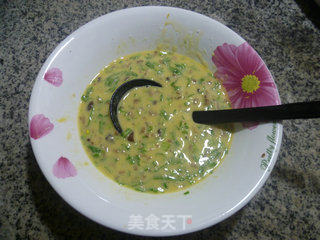 菜心茶树菇鸡蛋饼的做法步骤：8