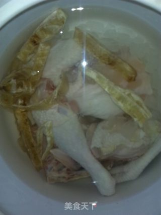 鱼胶炖鸡的做法步骤：3