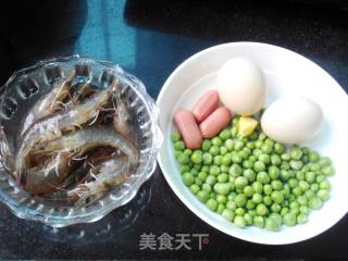 青豆鲜虾羹的做法步骤：1
