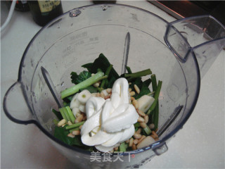 菠菜酱意面的做法步骤：9