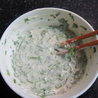 芹菜煎饼的做法步骤：6