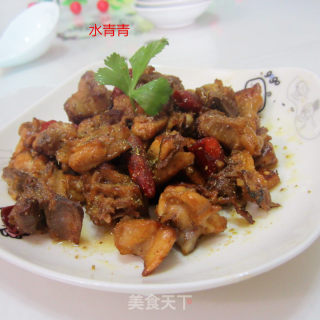 孜然鸡丁的做法步骤：8
