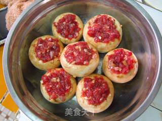 香草牛肉酿口蘑菇的做法步骤：7