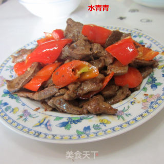爆炒猪肝的做法步骤：11