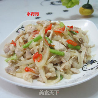 白萝卜丝炒肉的做法步骤：10