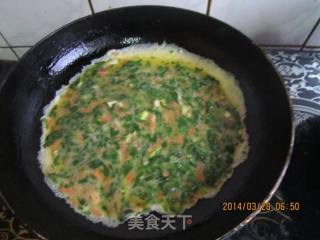 五彩芹菜叶饼的做法步骤：13