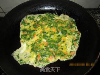 五彩芹菜叶饼的做法步骤：14