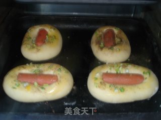黑椒肠仔包的做法步骤：10