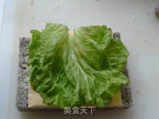 蔬菜午餐肉三明治的做法步骤：6