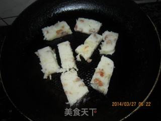 香煎腊味萝卜糕的做法步骤：27