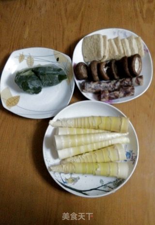 春笋三丁青团的做法步骤：3