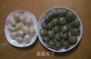 春笋三丁青团的做法步骤：12