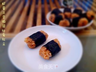 虾蓉土豆饭团的做法步骤：5