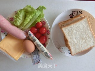 三明治的做法步骤：1