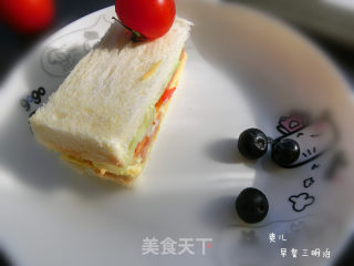三明治的做法步骤：12