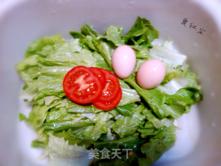 生菜蛋花汤的做法步骤：1