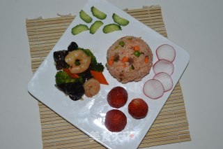 番茄酱炒饭的做法步骤：5