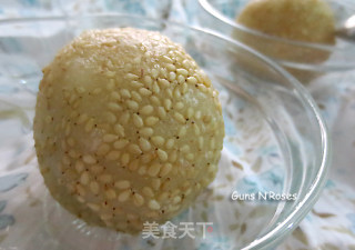春游小吃：豆沙麻团的做法步骤：8