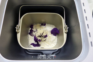 紫薯玫瑰花馒头（电饭煲版）的做法步骤：4