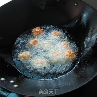 炸红萝卜丝丸子的做法步骤：7