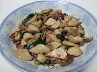杏鲍菇炒肉的做法步骤：12
