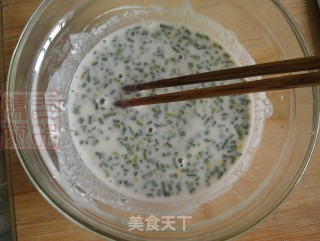 韭苔鸡蛋煎饼的做法步骤：4