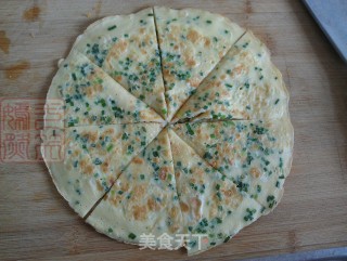 韭苔鸡蛋煎饼的做法步骤：9