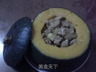 牛腩南瓜盅的做法步骤：5