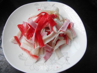 苋菜蟹柳羹汤的做法步骤：3