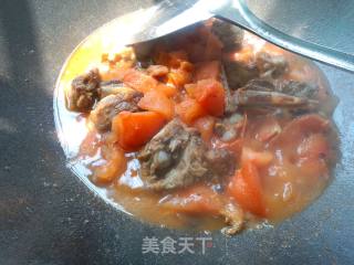 番茄炖排骨的做法步骤：7