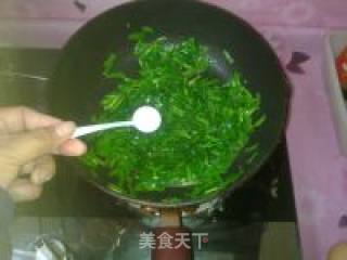 韭菜炒鸡蛋的做法步骤：5