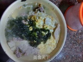 紫菜肉嘎鸡蛋汤的做法步骤：8