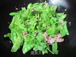 荷兰豆炒肉的做法步骤：9